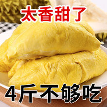 泰国金枕榴莲肉5A级新鲜冷冻进口特级有核精品无壳非猫山王香甜