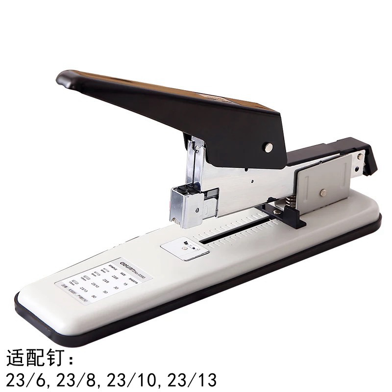 得力0390订书机厚层钉大号订书器大号重型加厚钉书机省力可订120