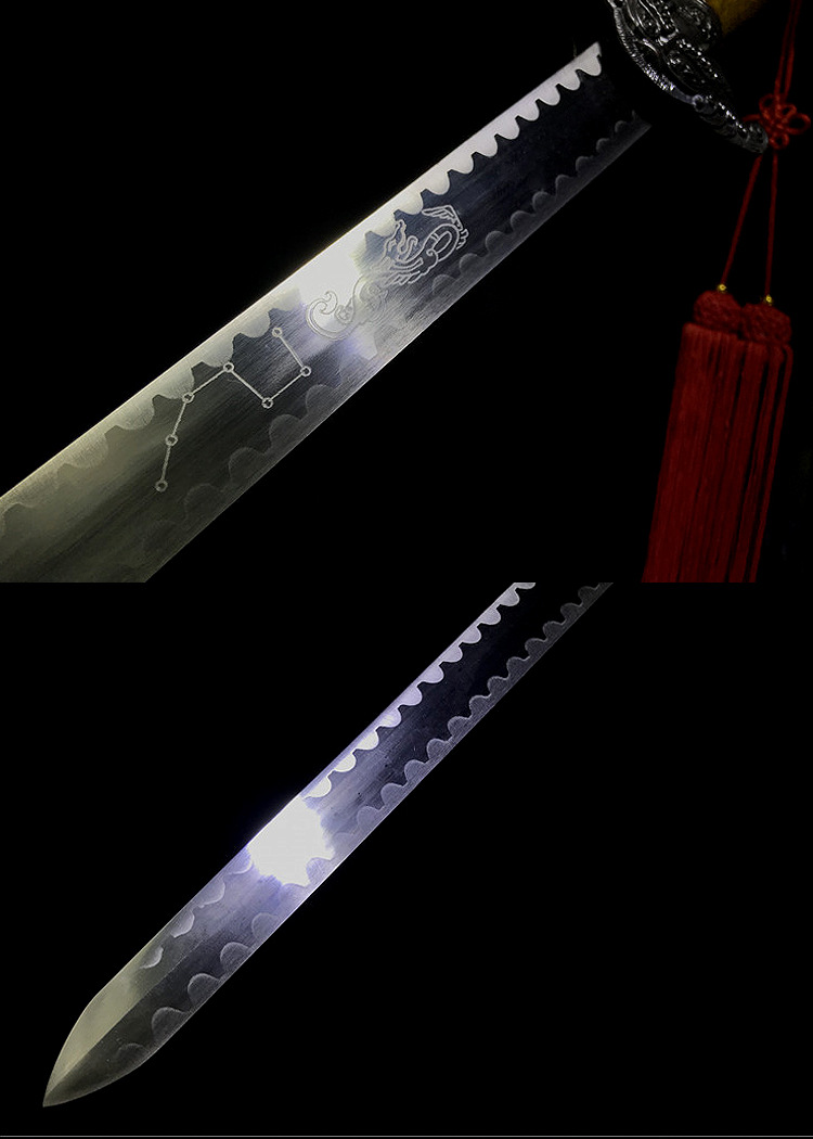 乾隆佩剑七星宝剑护宅剑帝王剑龙泉将器宝剑长剑冷兵器未开刃