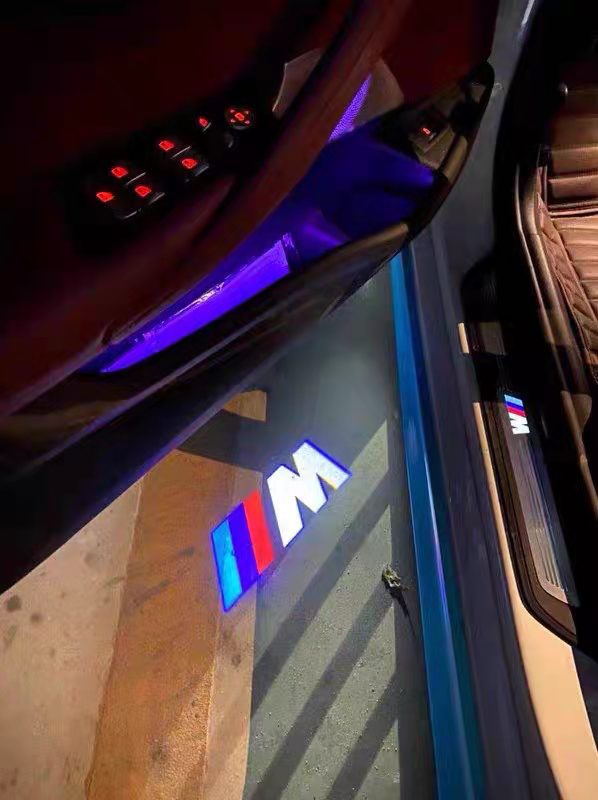 适用于宝马迎宾灯新3系5系x3 x5 g20 g30led不退色投影灯车门灯