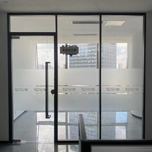 广东办公室玻璃隔断墙单双层玻璃屏风静音磨砂玻璃会议室玻璃隔断