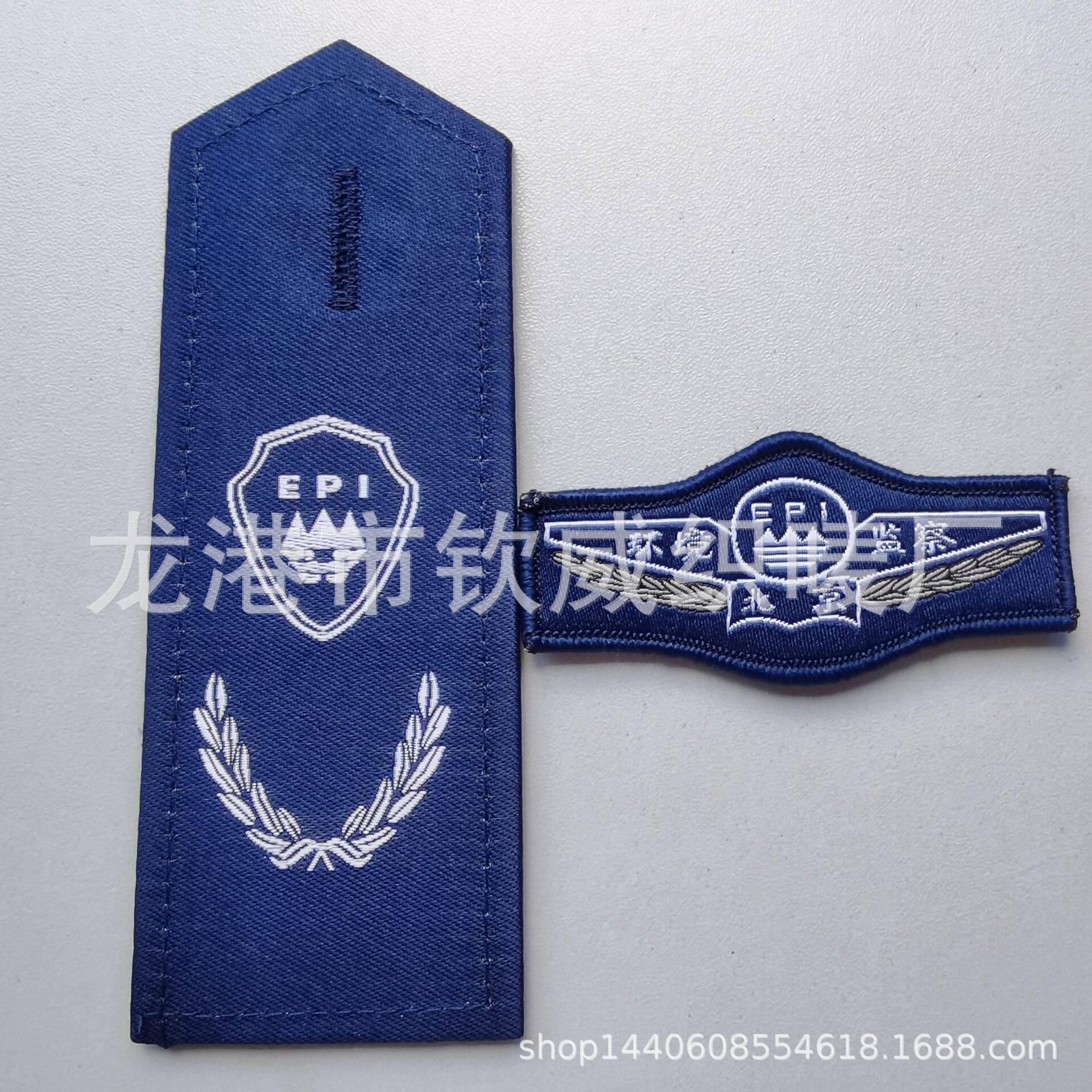 钦威织唛标志 订做生产北京环境软肩章 硬肩牌 软胸牌 胸徽 胸标