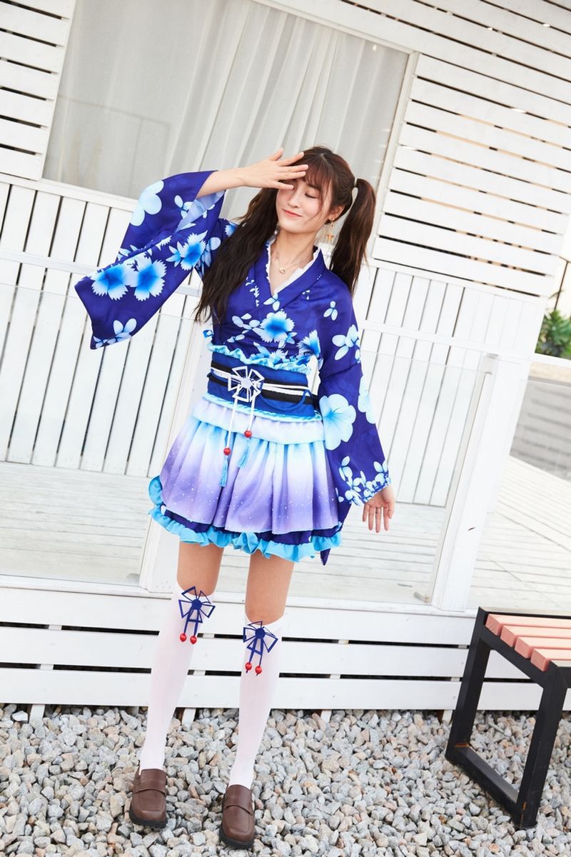 lovelive浴衣cosplay海未真姬夏日祭觉醒和服装高坂穂乃果服代发