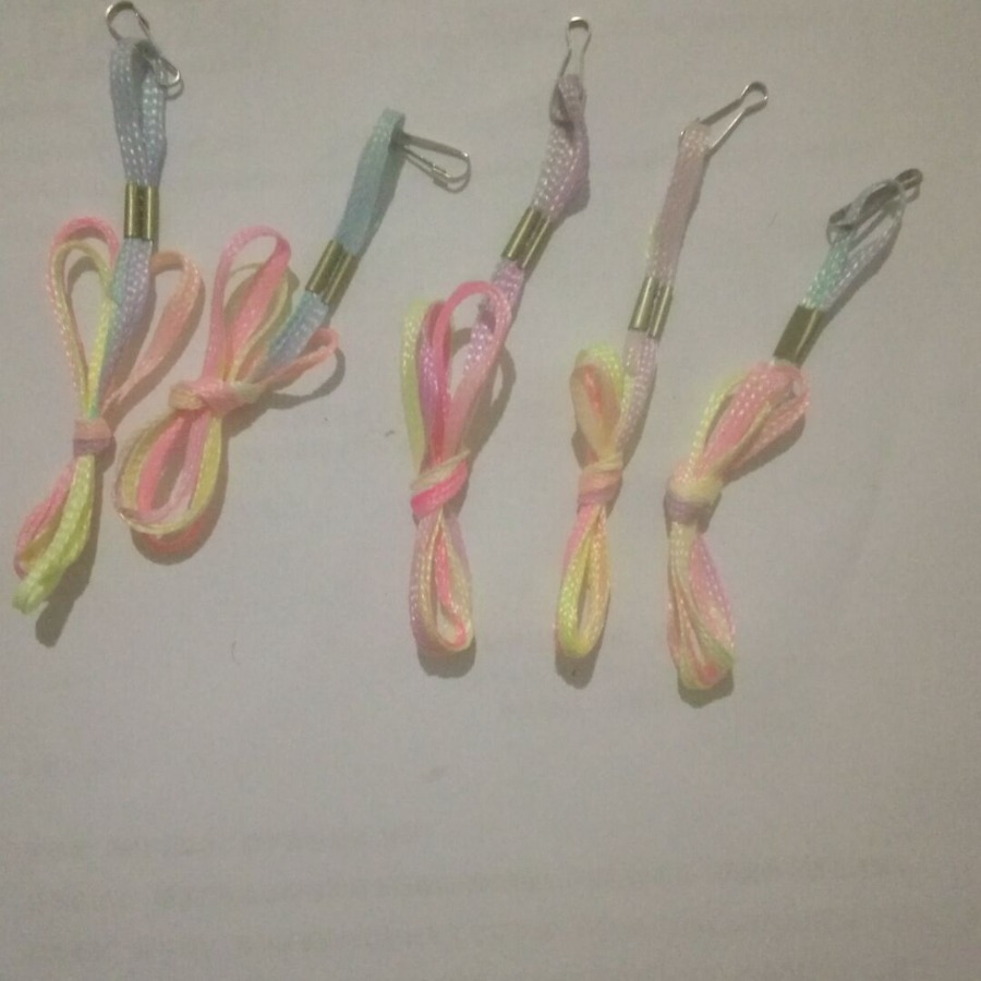 厂家供应现货锦纶打结彩带 玩具挂绳 哨子挂绳
