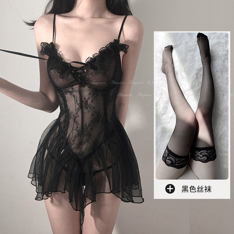 Sexy Underwear Transparent Pajamas Sexual Interest Flirting Uniform Temptation Teasing Mood Supplies Passion Suit See-through