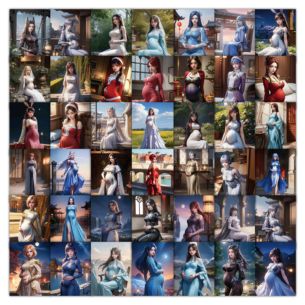 60张斗罗大陆怀孕版贴纸装饰水杯行李箱滑板车笔记本防水贴画批发