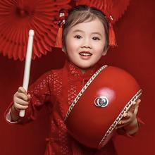 儿童新年主题影楼摄影道具春节喜庆摆件中式古装对联拍照背景