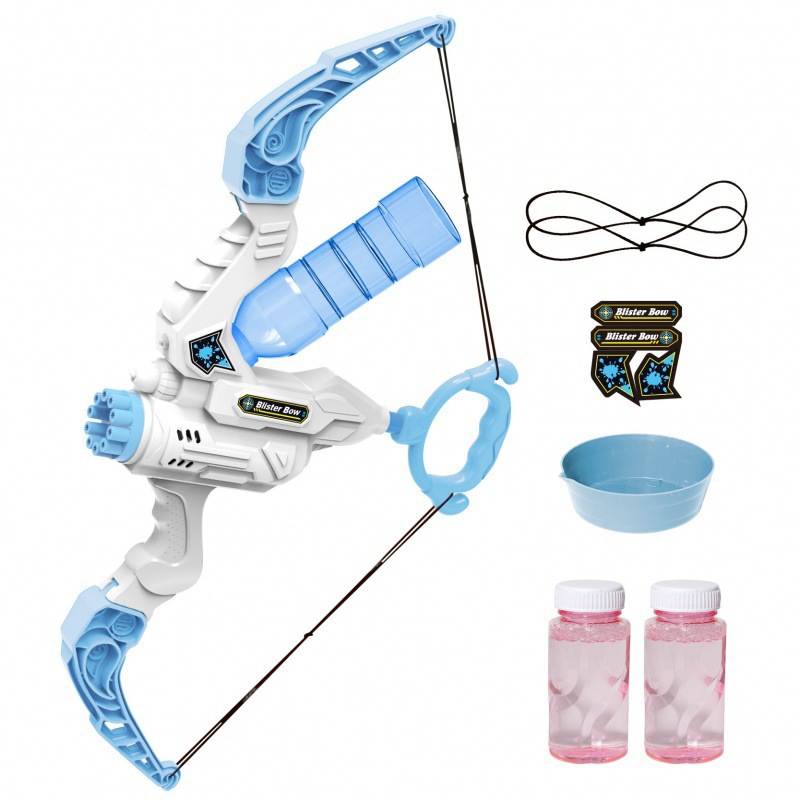 Best-Seller on Douyin Bow and Arrow Bubble Gun Two-in-One Water Gun Toy Children's Hand-Held Bubble Blowing Machine Outdoor Water Play