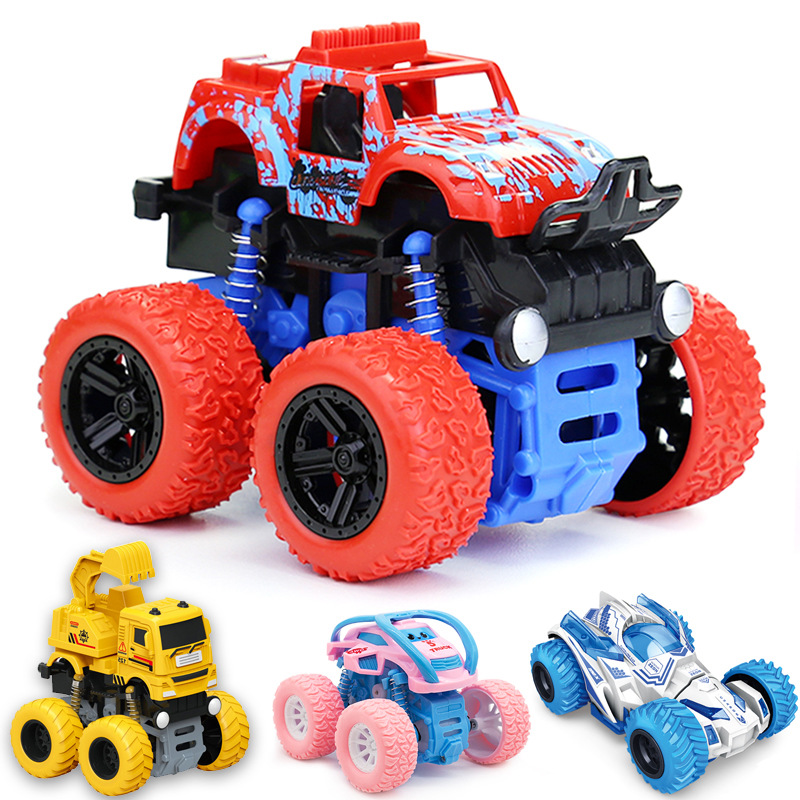 Toy Car Children's Toy Wholesale Factory Stall Supplies for Stall and Night Market Boy Inertia Four-Wheel Drive off-Road Car