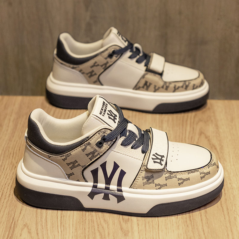 2024春季新款男鞋时尚潮男晋江鞋欧美风低帮板鞋橡塑厚底运动鞋子-阿