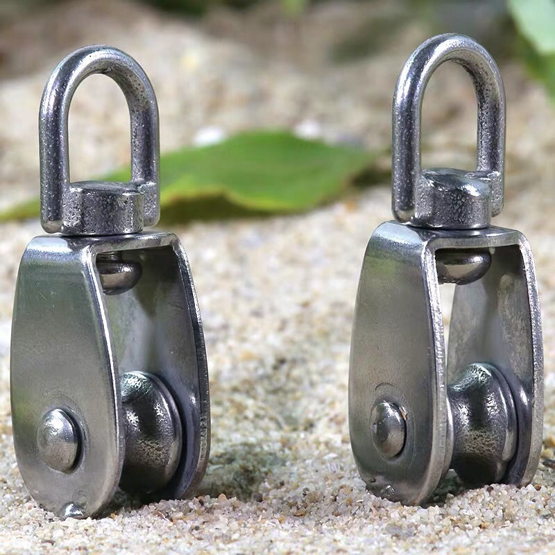 定滑轮304不锈钢滑轮单滑轮u型滑轮滑轮行车滑轮钢丝绳滑轮吊轮