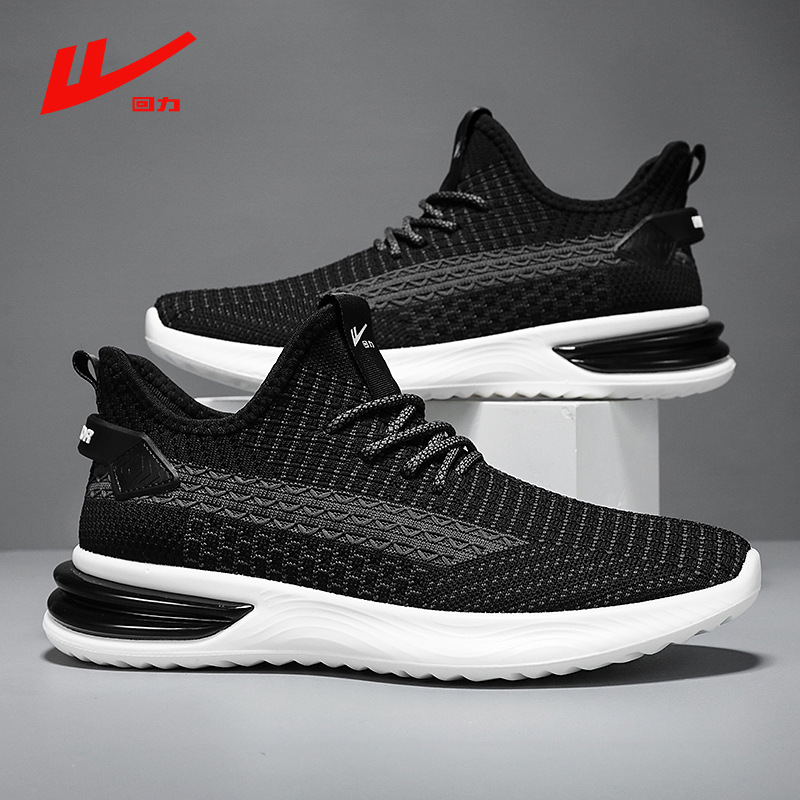 回力男鞋透气网鞋男2024年夏季新款网面运动鞋男跑步潮鞋子飞织鞋
