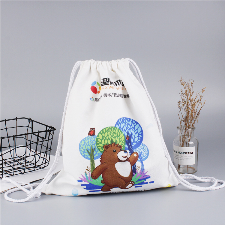Canvas Bag Custom Spot Blank Canvas Bag Advertising Cotton Bag Eco-friendly Bag Handbag Custom Printable Logo