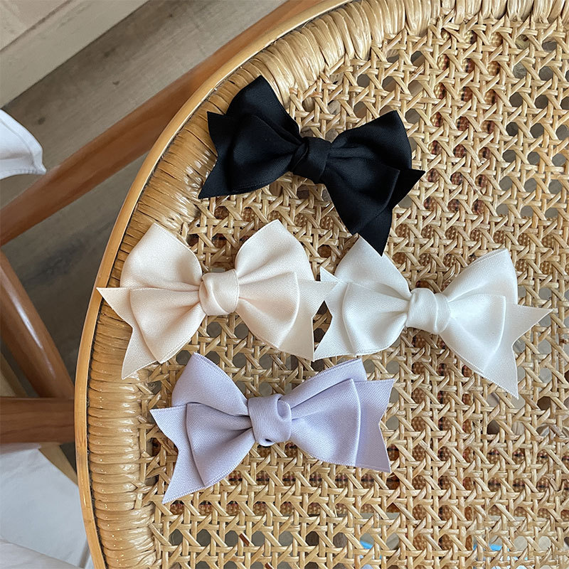 Beauty Ins Style Niche Fashionable Bow Barrettes Princess Hair Card Headdress Clip Bang Clip Brooch Sweet and Spicy