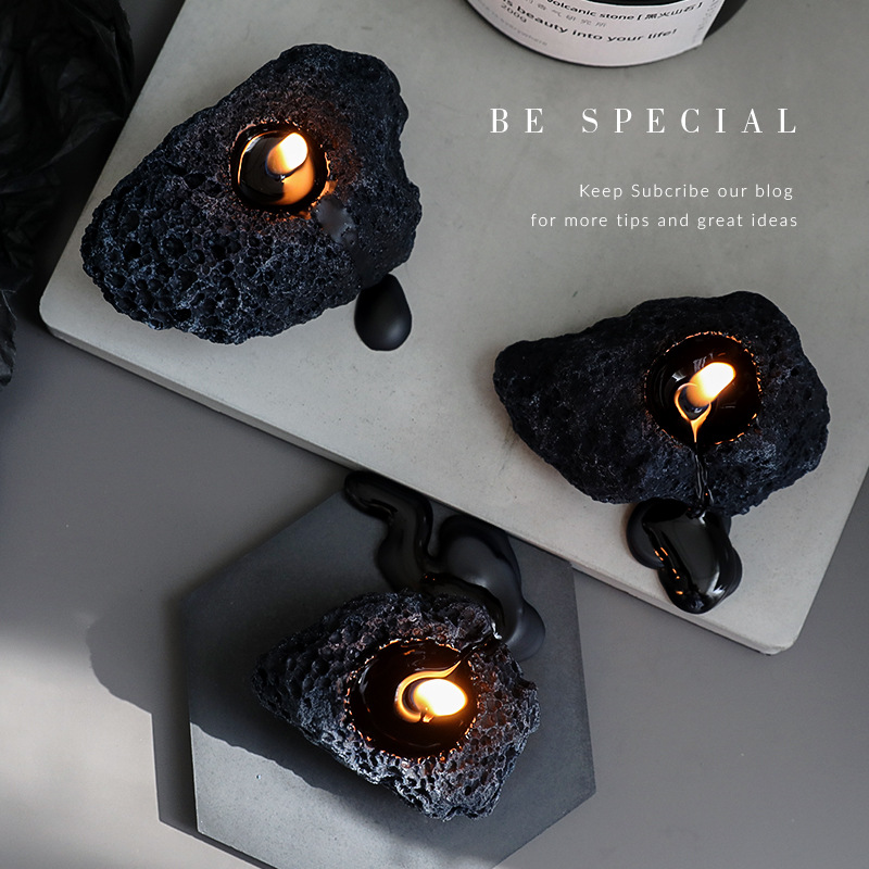 Aromatherapy Candle Wholesale DIY Handmade Candle Home Creative Small Ornaments Meteorite Stone Candle Aromatherapy Gift