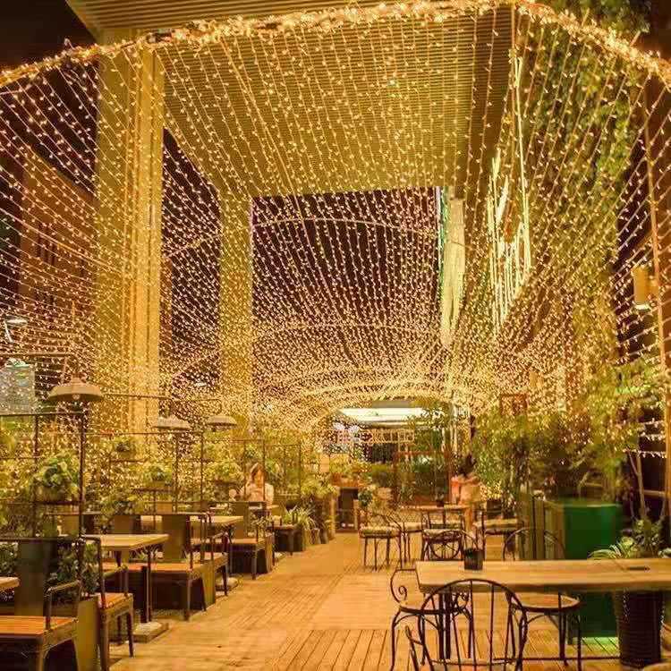 串灯led彩灯星星灯节日装饰圣诞婚庆防水10米20米30米50米100灯串