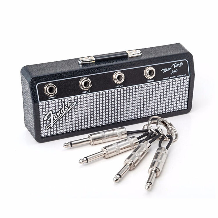 Cross-Border Guitar Speaker Keychain Gift Key Base Creative Storage Box