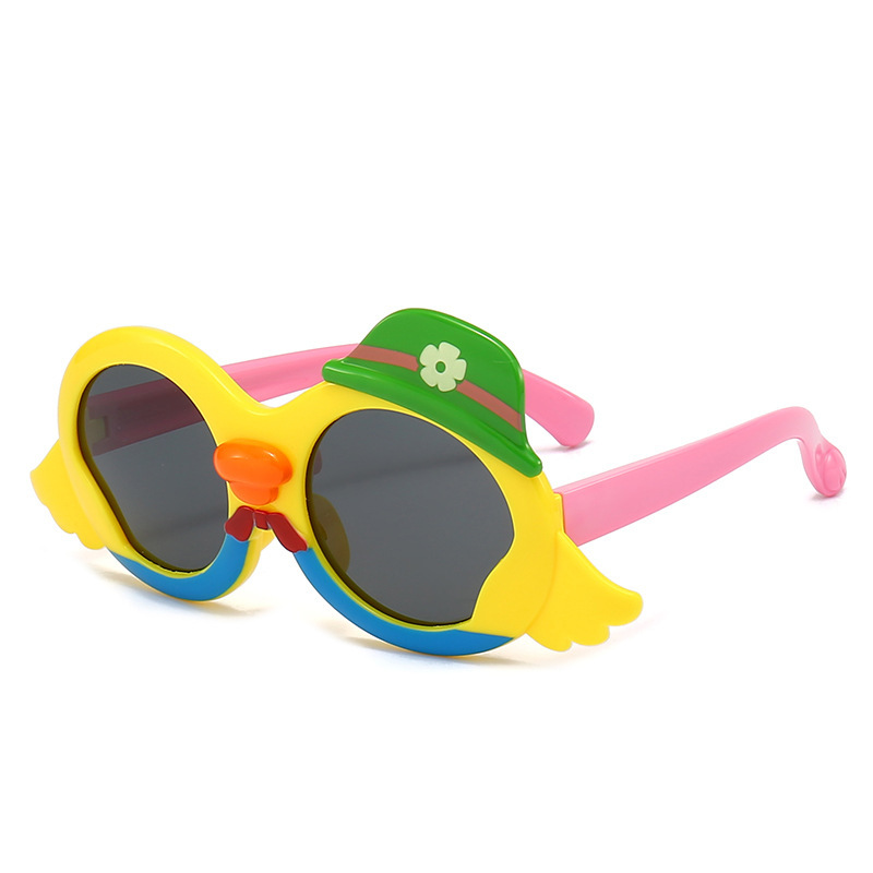 New Children's Polarized Sunglasses Cartoon UV Protection Sunglasses Silicone Baby Sun-Shade Glasses Wholesale 3714