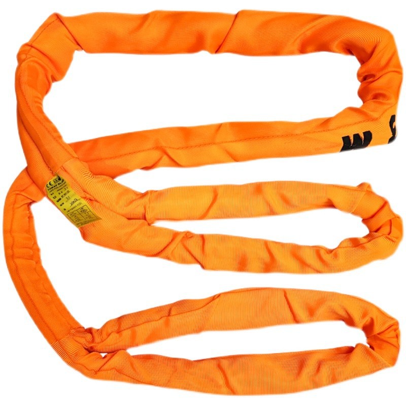 柔性吊装第10t8m起重吊装带10t3m两头扣圆形吊带吊树吊车工地吊带