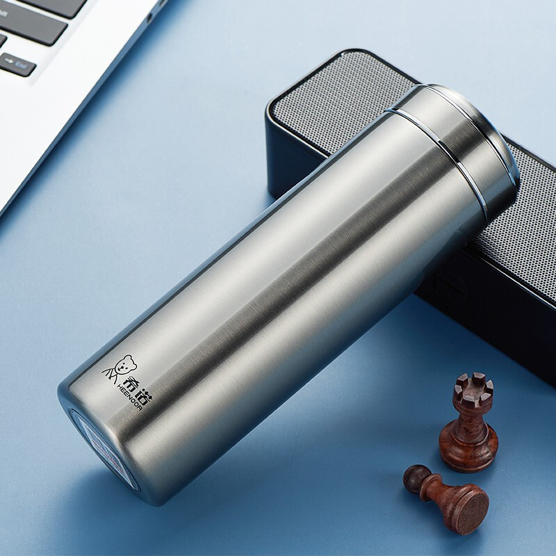 希诺保温杯304不锈钢车载水杯带滤网办公便携茶杯 xn-5802 370ml