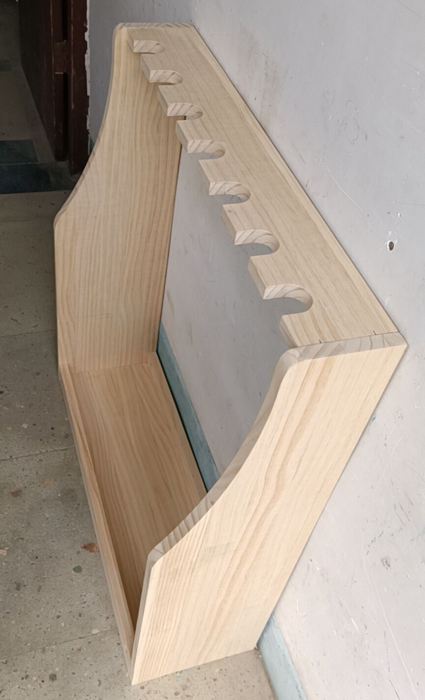 美式木制来福枪立式枪架standing rifle rack【logo可定制】