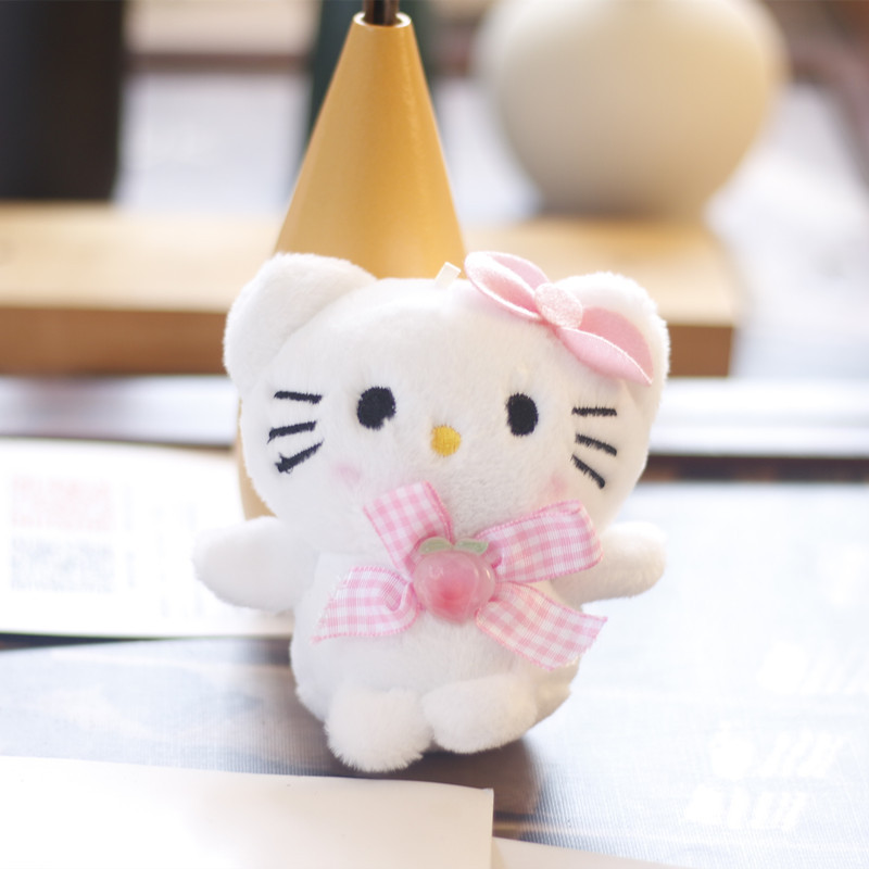 Internet Celebrity Cute Sanrio Clow M Pendant Plush Doll Cinnamon Dog Doll Melody Backpack Bag Charm