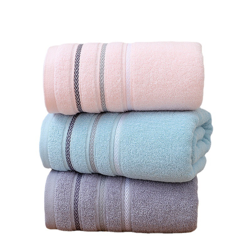 Pure Cotton Bath Towel All Cotton plus Size Soft Adult Home Use Bath Absorbent Bath Towel Wholesale Hotel Beauty Salon Formulation