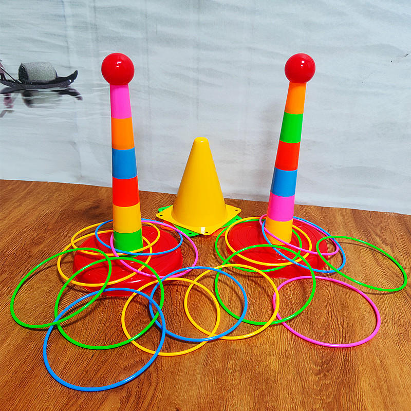 抖音同款儿童套圈玩具套圈圈投掷环亲子互动休闲幼儿园叠叠乐比赛