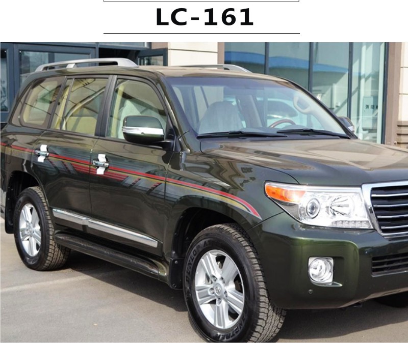 08-19款兰德酷路泽车身彩条 陆地巡洋舰汽车改装拉花装饰腰线贴纸