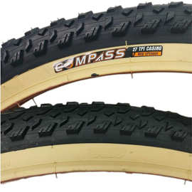 29%批发万达compass康帕斯自行车外胎w3104咖啡胎单车配件耐磨轮胎