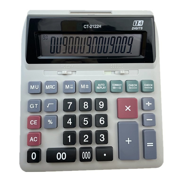 Factory Wholesale Computer 12-Digit Large Solar for Finance Purposes Calculator CT-2122 Classic Computer Keys