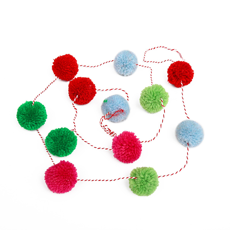 彩色大圆球腈纶毛线球 粗毛线毛球 帽子服装辅料配饰毛绒球 厂家
