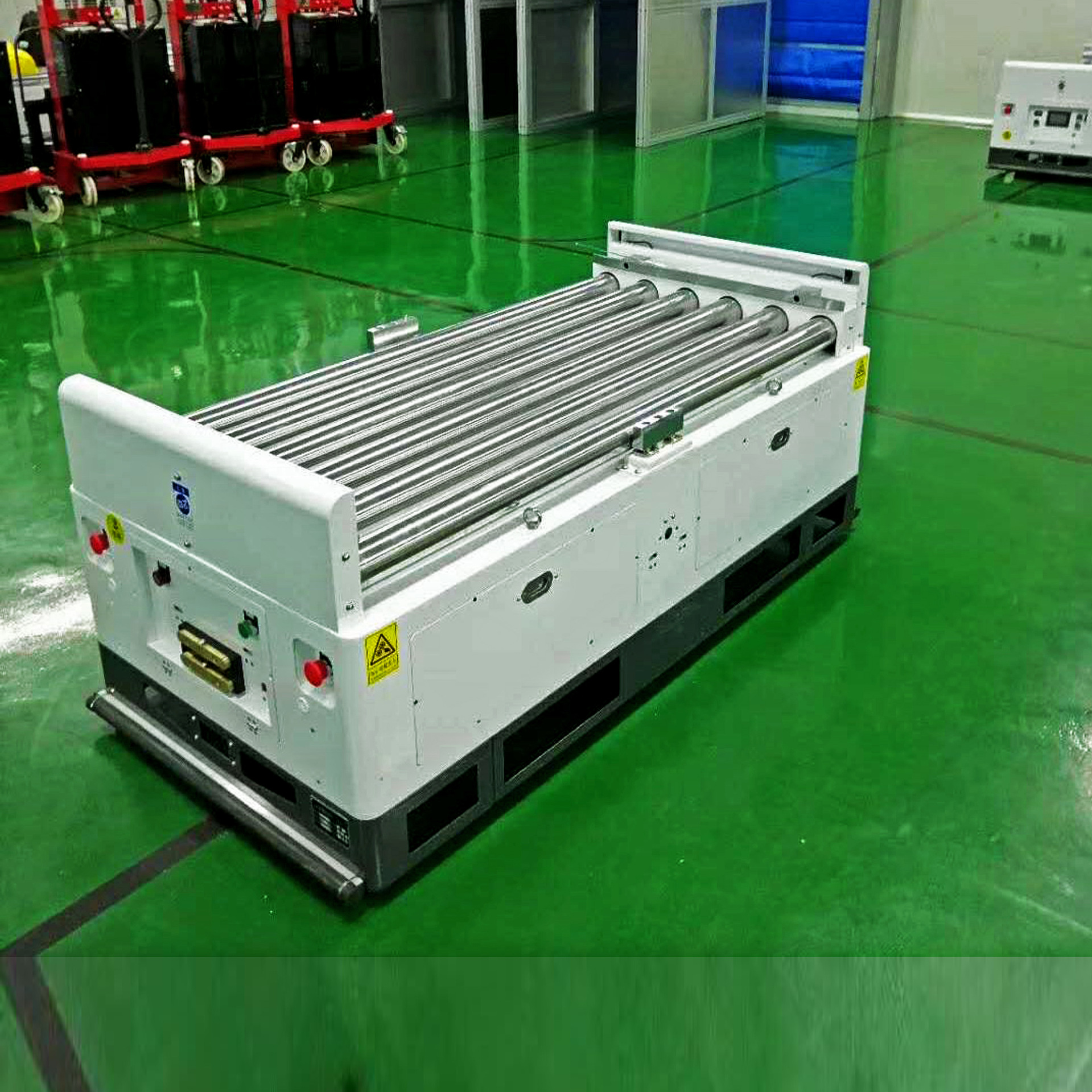 agv小车车间仓库自动搬运车 无人运输滚筒对接流水线 深圳厂家