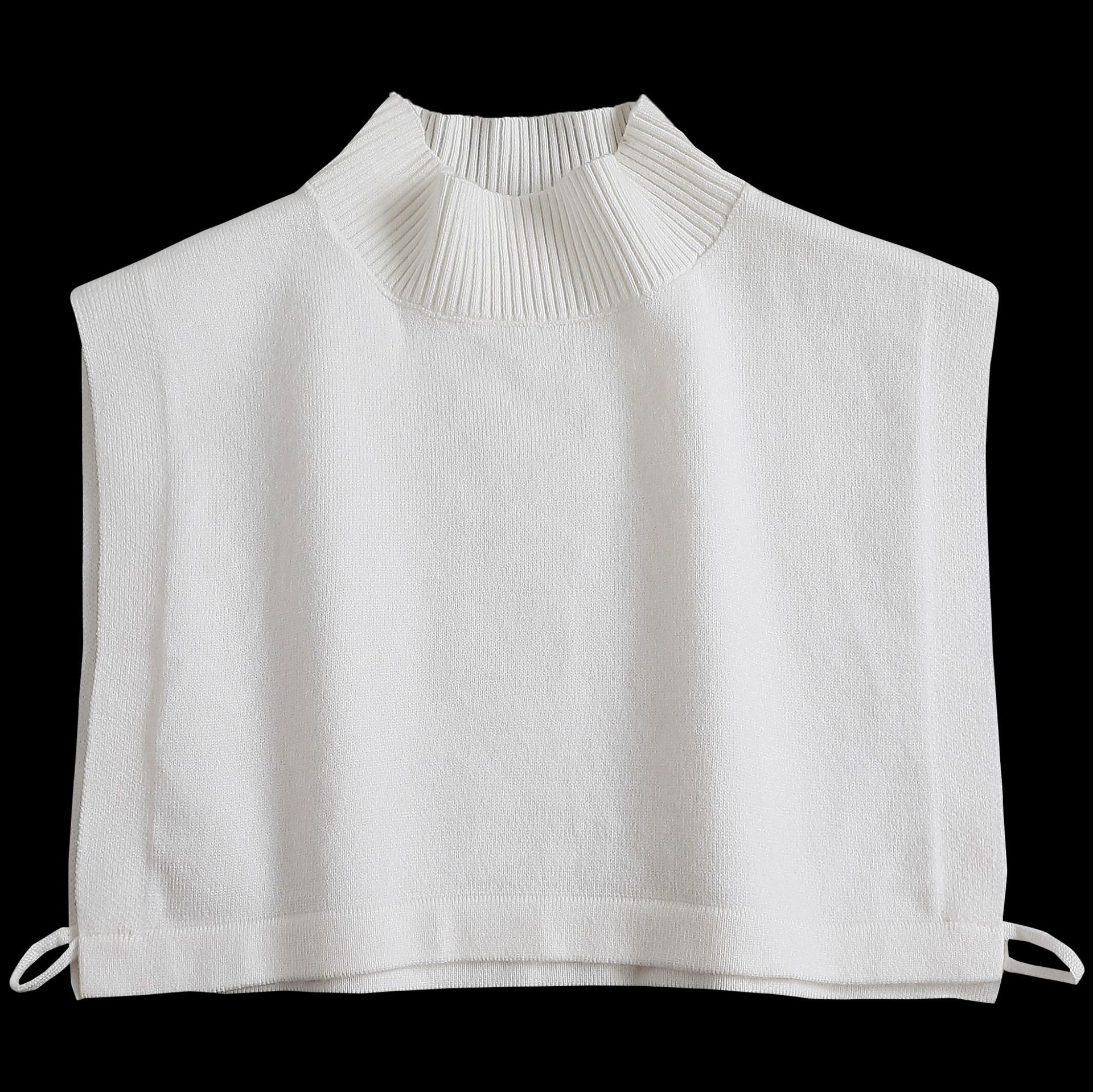 针织毛衣假领子高领围脖纯色装饰领子