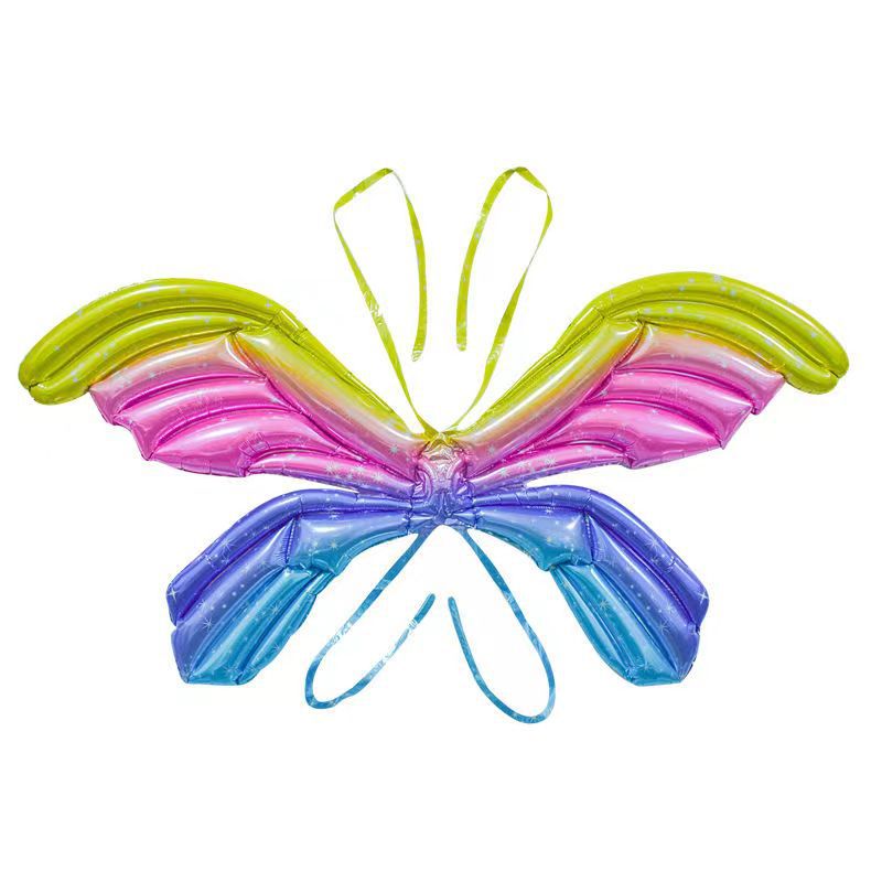 New Butterfly Balloon Internet Celebrity Stall Wings Balloon Children's Toy Wedding Birthday Decoration Scene Layout Balloon