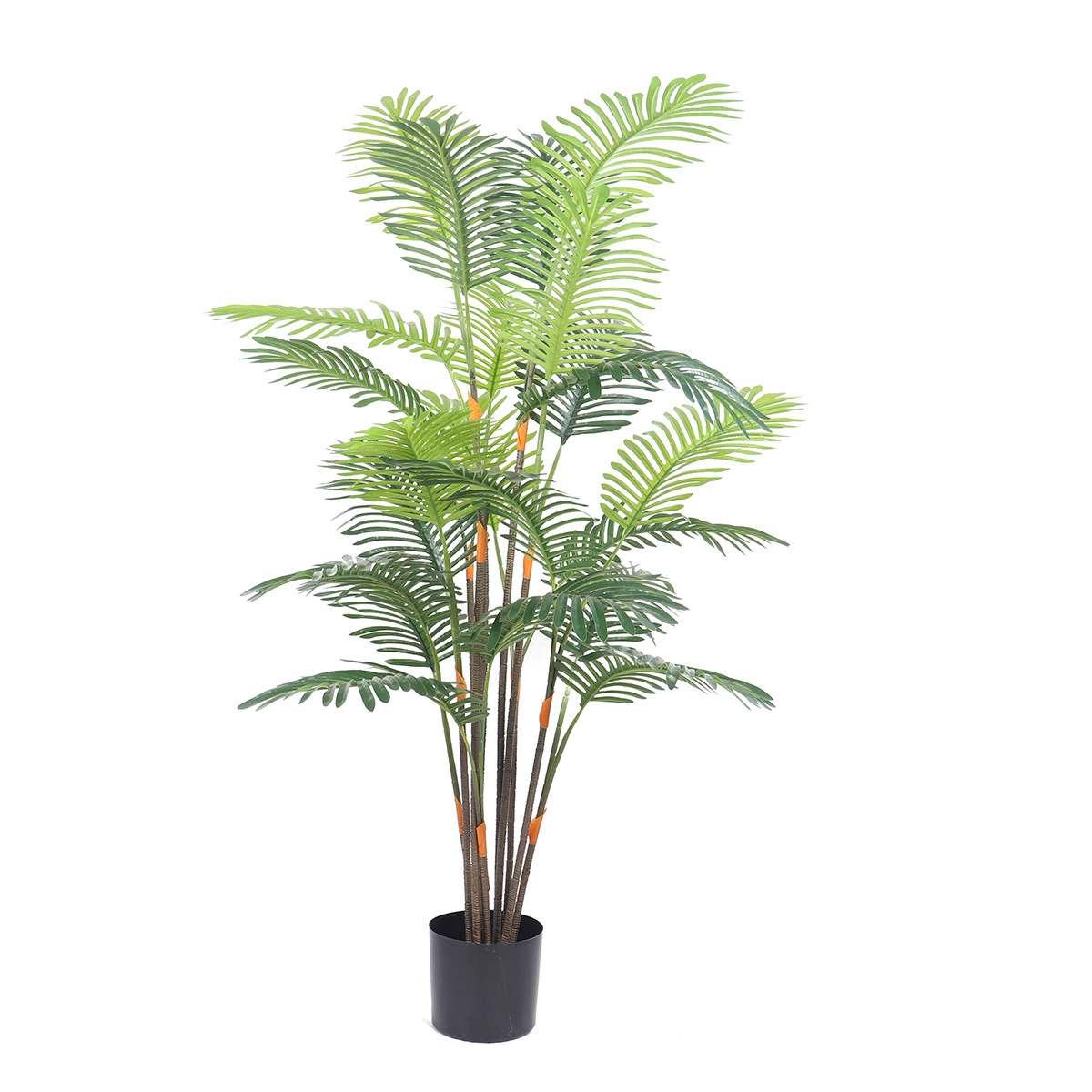 Indoor Amazon Foreign Trade Simulation Green Plant Simulation Multi-Bar Kwai Tree Home Floor-Standing Decorations Phoenix Sunflower Areca Palm Kwai Tree