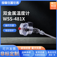 不锈钢双金属温度计WSS-481X电接点万向型电接点温度表性能稳定