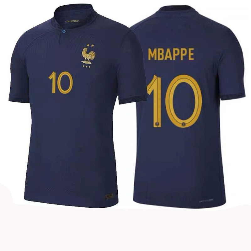 2022世界杯法国主客场球衣球迷版姆巴佩格列茨曼吉鲁瓦拉内登贝莱
