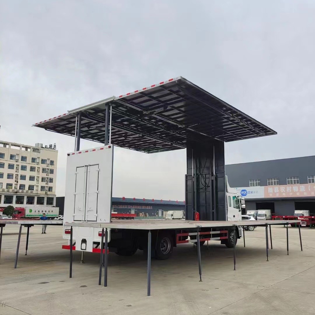 国六流动舞台车价格 移动舞台车图片价格 流动演出带led屏幕