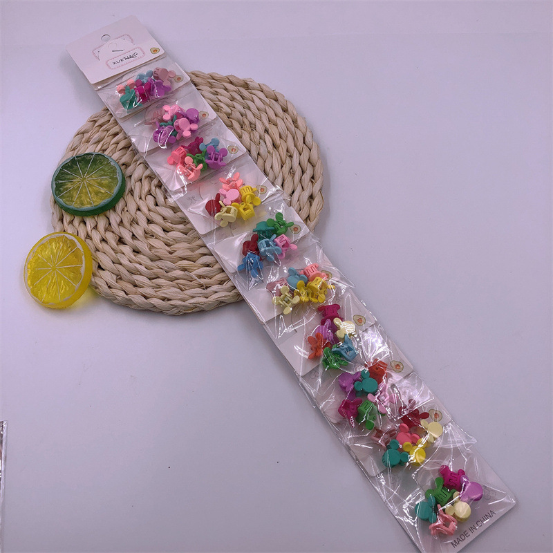 New Product Elegant Mini Color Small Jaw Clip Braided Hair Card Internet Celebrity Cute Clip 2 Yuan Store Supply