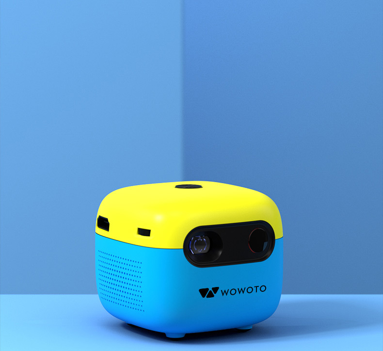 wowoto投影仪4g迷你高清卧室学生宿舍hdmi接口蓝牙wifi智能投屏机