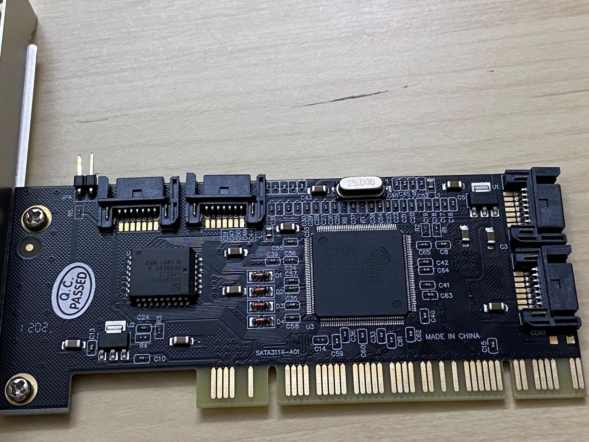 pci转sata 4口sata raid 阵列卡sil3114 sata转接拓展卡