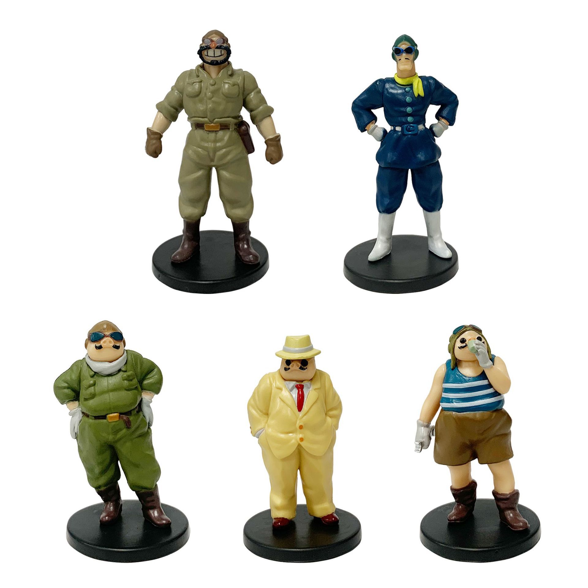 宫崎骏电影系列 红猪5款手办动漫 波鲁克飞行员 手办模型摆件公仔