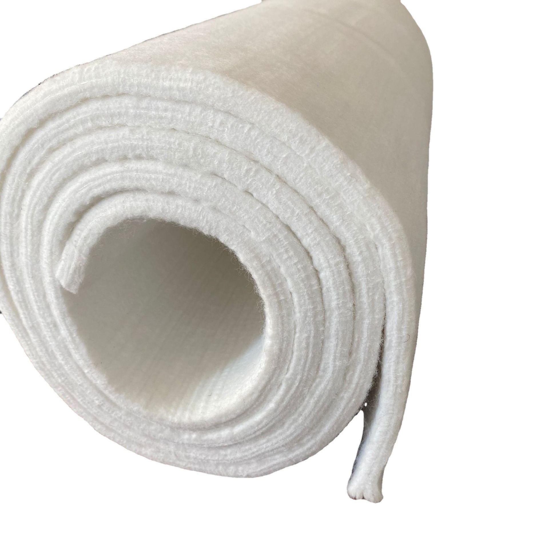 供应针刺10mm2000g白色毛毡 2mm270g-300g涤纶彩色毛毡布