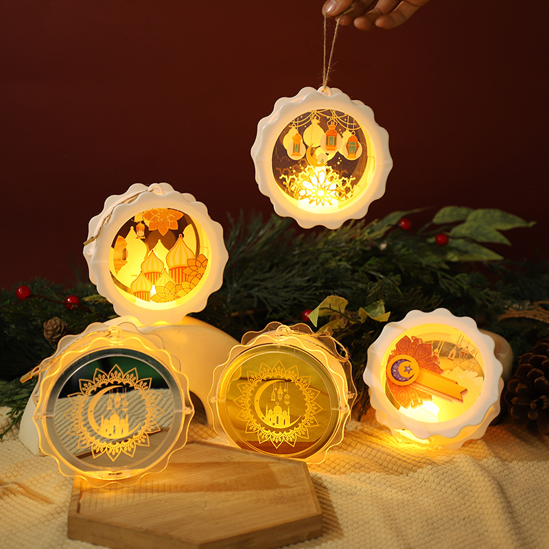 Christmas Candle Led Candle Light Christmas Portable Storm Lantern Desktop Decoration Luminous Atmosphere Decoration Yiwu Manufacturer