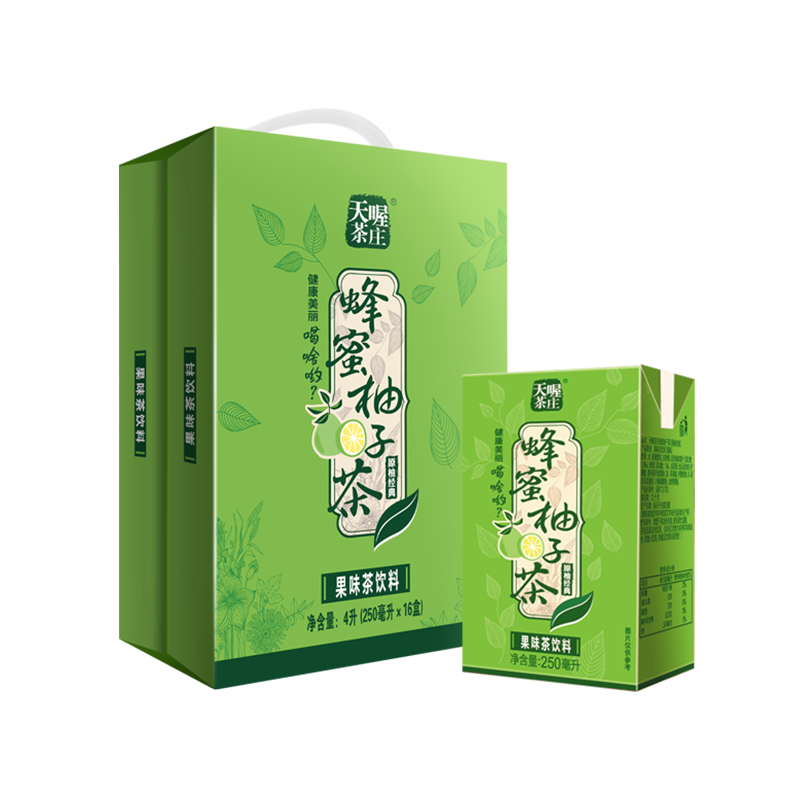 天喔蜂蜜柚子茶饮料250ml*16盒 风味茶饮料果汁茶饮料整箱批-阿里巴巴