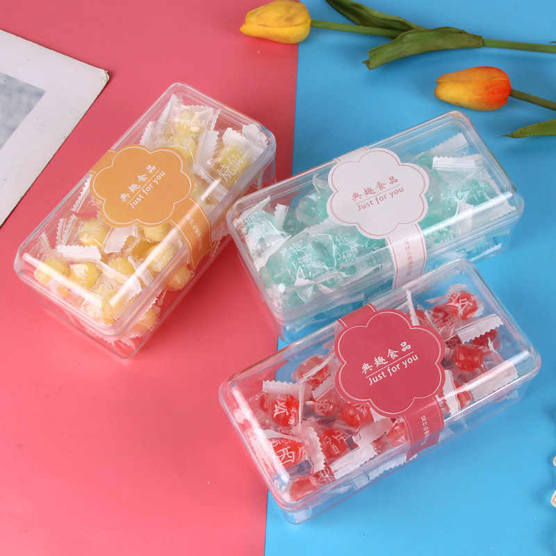 110克大长方形盒装水果糖草莓味送女生礼物休闲零食儿童食品批发