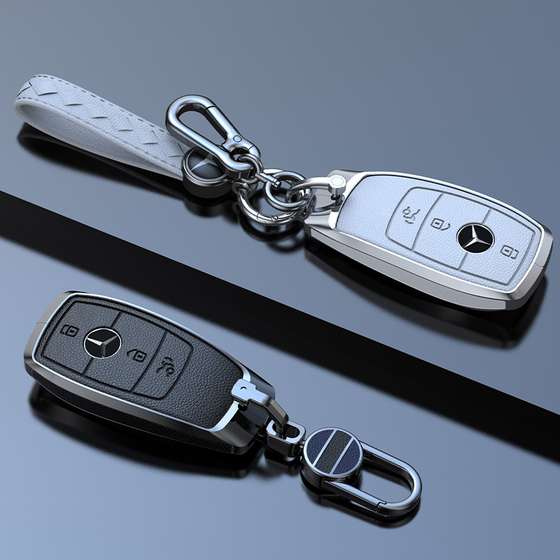 适用于奔驰钥匙套c级c200l扣e级e300l glc gla s级车钥匙包保护壳