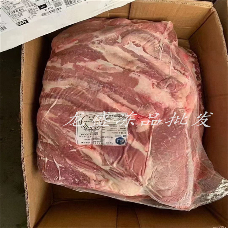 新鲜冷冻牛坑腩 牛排腩 牛腩肉一件称重25斤左右