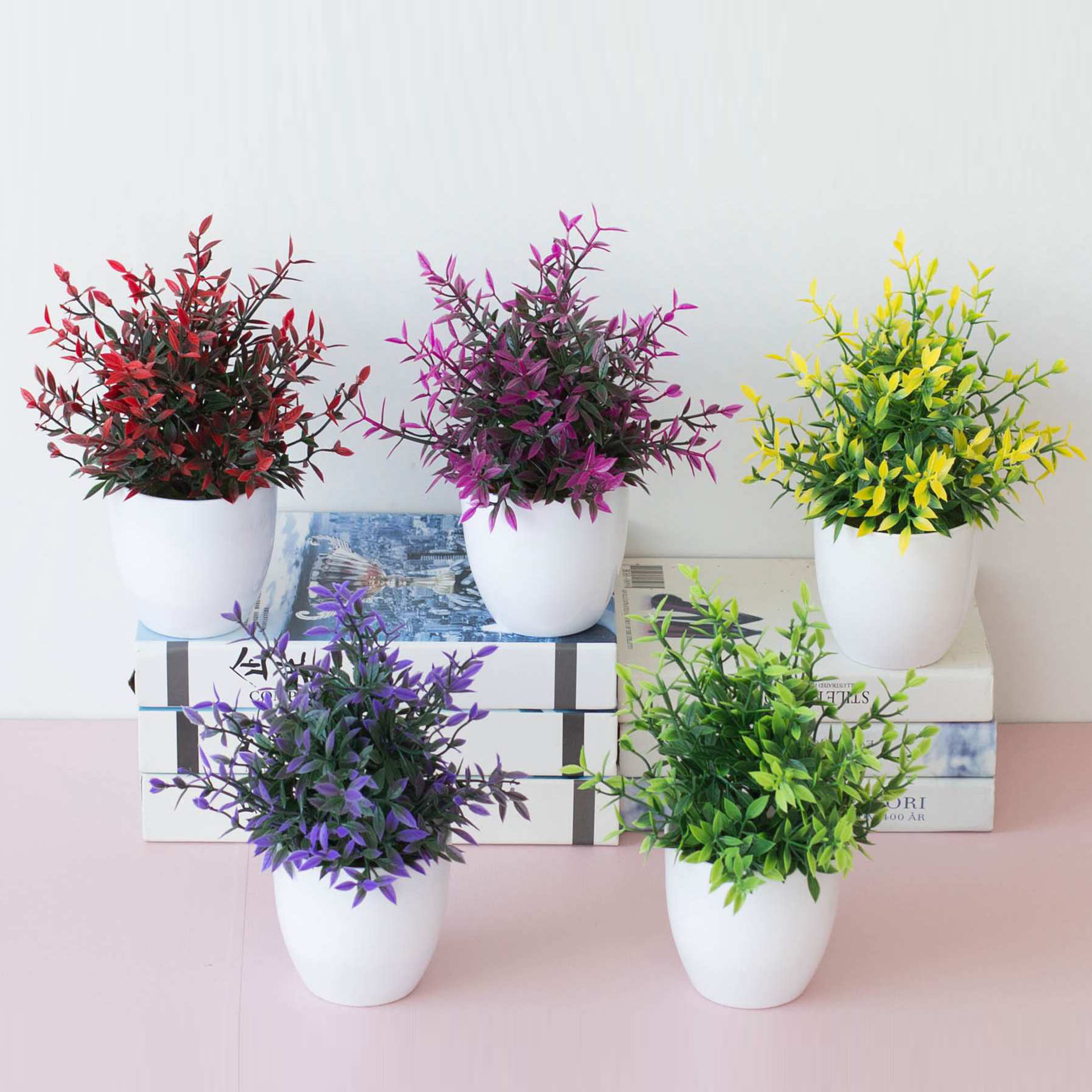 厂家仿真17目绿冰草 假花盆景植物 家居室内装饰 办公室绿植摆件